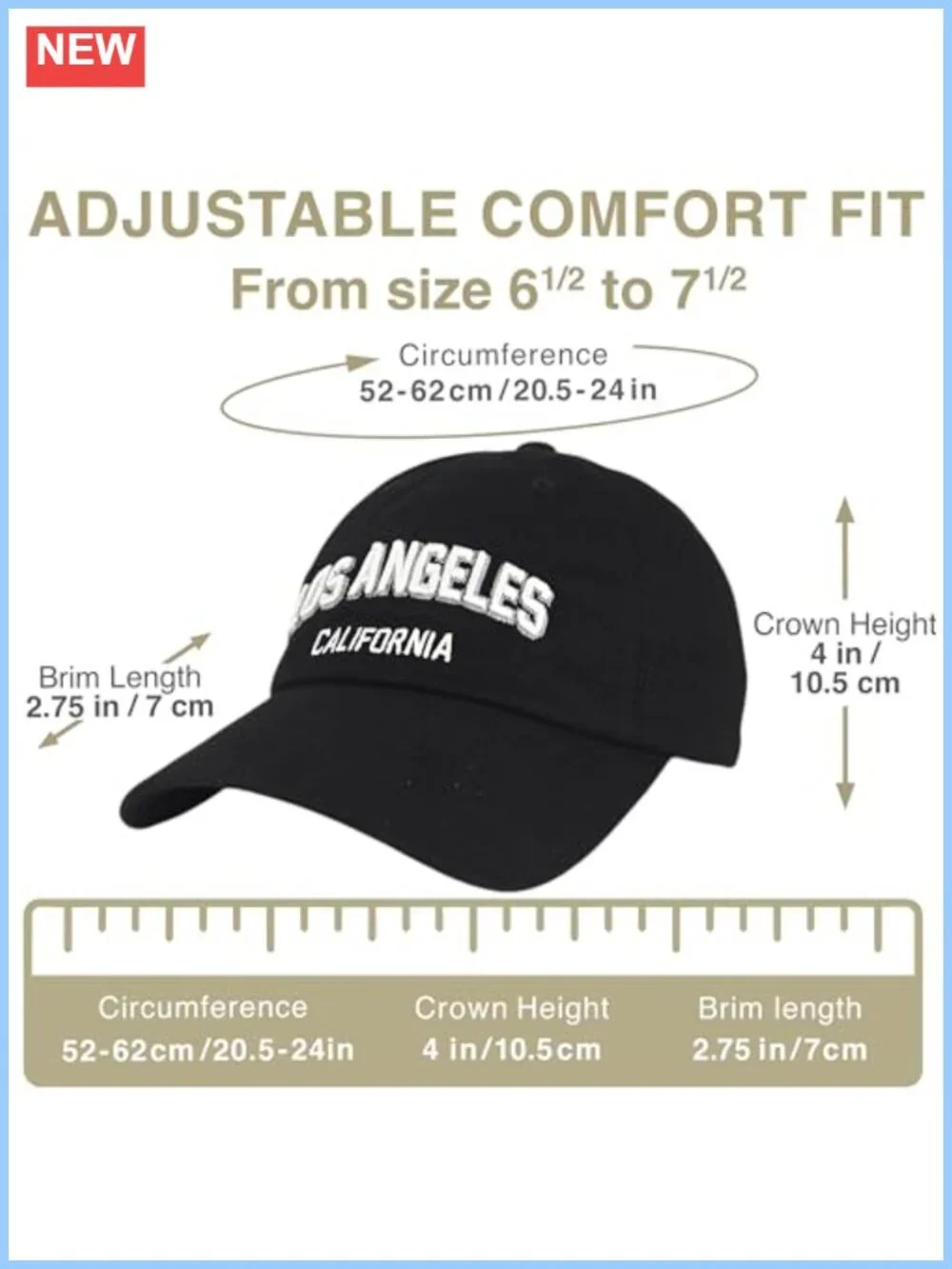 100% Cotton Adjustable Baseball Cap Low Profile Dad Hat Embroidery